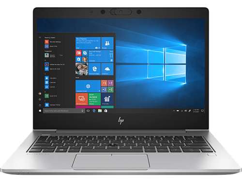 ноутбук hp elitebook 830 g6 core i5-8265u 1.6ghz,13.3" fhd (1920x1080) ips sureview 1000cd ag ir als,8gb ddr4-2400(1),512gb ssd,50wh,fps,1.3kg,3y,silver,win10