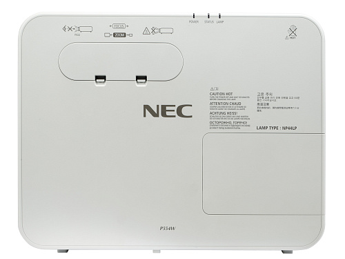 Проектор NEC [P554W] (P554WG) 3LCD, 5500 ANSI Lm, WXGA, 20000:1, 2xHDMI v.1.4, USB Viewer (jpeg), RJ45 - HDBaseT, RS232, 1x20W, 4,7 кг.