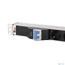 REM Верт блок розеток Rem-3x32, 3 фазы 32A, 6 авт, инд, 24 C13, 6 C19, 1420 мм, вх IEC 309, шнур 3 м R-3x32-24C13-6C19-A-I-1420-3-3PN