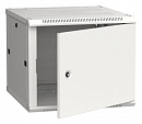Шкаф коммутационный ITK Linea W (LWR3-09U66-MF) настенный 9U 600x600мм пер.дв.металл 2 бок.пан. направл.под закл.гайки 90кг серый 500мм 200град. 600мм