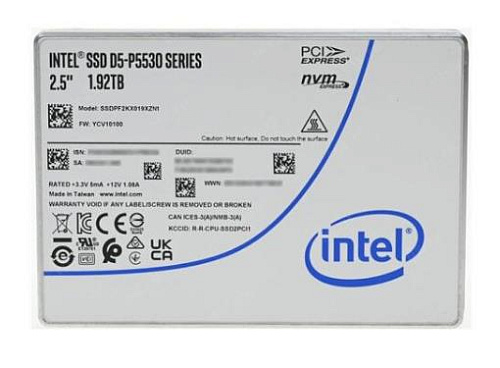 SSD Intel Celeron жесткий диск PCIE 1.92TB TLC D5-P5530 SSDPF2KX019XZN1 INTEL