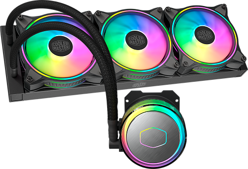 Система охлаждения/ Cooler Master MasterLiquid ML360 Illusion (250W, 360mm, ARGB, fans: 3x120mm/47.2CFM/30dBa/1800rpm, 1700/1200/115X/2066/2011-V3