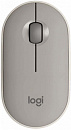 Мышь Logitech M350 Pebble серый оптическая (1000dpi) silent беспроводная BT/Radio USB для ноутбука (3but)
