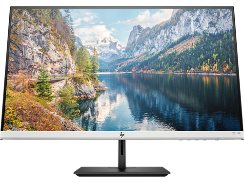 HP 27f 4K Monitor 3840x2160 LED, IPS, 16:9, 300 cd/m2, 1000:1, 5ms, 178°/178°, DP, HDMIx2, FreeSync, 3-Sided Microedge , 60 Hz, height, Black&Silver