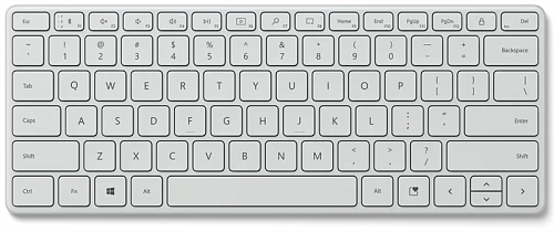 Microsoft Bluetooth Designer compact keyboard, Monza Grey