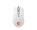 Мышь проводная Gaming Mouse MSI Clutch GM11, Wired, DPI 5000, symmetrical design, RGB lighting, White