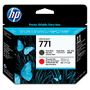 Печатающая головка Печатающая головка HP 771 для DesignJet Z6200/Z6600/Z6800, черная матовая/хроматическая красная