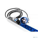 REM Верт блок розеток Rem-2MC, Linux, мониторинг, измерение, управление, 1 фаза 32A, авт, 36C13, 1820 мм, вх IEC 309, шнур 3м