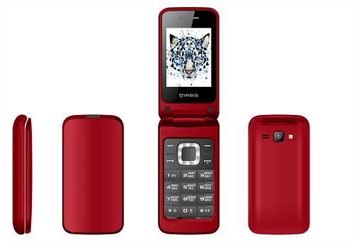 IRBIS SF08, 2.4" (240x320), 2xSimCard, Bluetooth, microUSB, MicroSD, Red