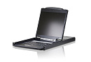 КВМ консоль ATEN 19" 16-Port PS/2-USB VGA Single Rail LCD KVM Switch