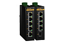 Неуправляемый коммутатор c 1 слотом 100Base-X SFP , 4 портами 10/100Base-T(X) (разъем RJ45), два входа питания 18-30 В перем. или 12-48 В пост., раб