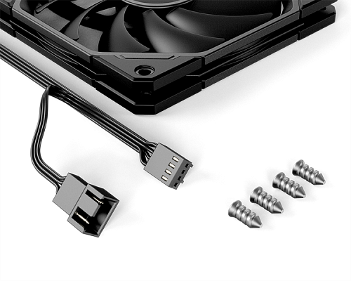 Вентилятор для корпуса ID-COOLING TF-12015-K 120x120x15мм (40шт./кор, PWM, Low Noise, супер-тонкий, резиновые углы, черный, 500-2200об/мин) BOX