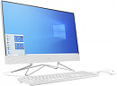 Моноблок HP 24-df0125ur 23.8" Full HD Ath Si 3050U (2.3) 8Gb SSD256Gb RGr CR Windows 10 Home 64 GbitEth WiFi BT 65W клавиатура мышь Cam белый 1920x108