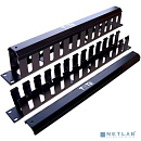 Lanmaster TWT-ORG/CV-1U Кабельный органайзер 19" c крышкой, 1U
