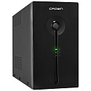 CROWN ИБП CMU-SP800COMBO {800VA\450W, корпус металл, 1x12V/9AH, розетки 2*IEC C13 + 2*EURO,AVR 140-290V, съёмный кабель питания 1.5 м, порт 1*RJ-11, п