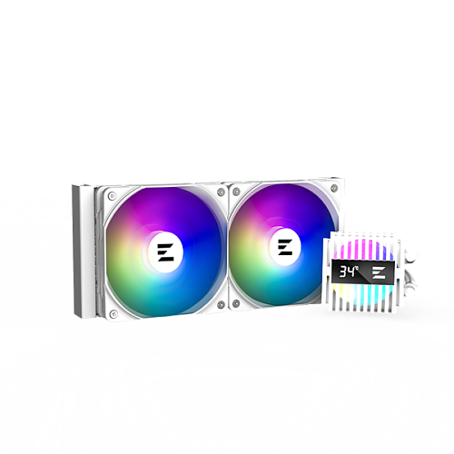 Zalman CPU Liquid Cooler 240mm, ARGB, white