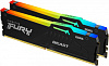 Память DDR5 2x32GB 6000MHz Kingston KF560C36BBEAK2-64 Fury Beast Black RGB RTL Gaming PC5-48000 CL36 DIMM 288-pin 1.35В kit single rank с радиатором R