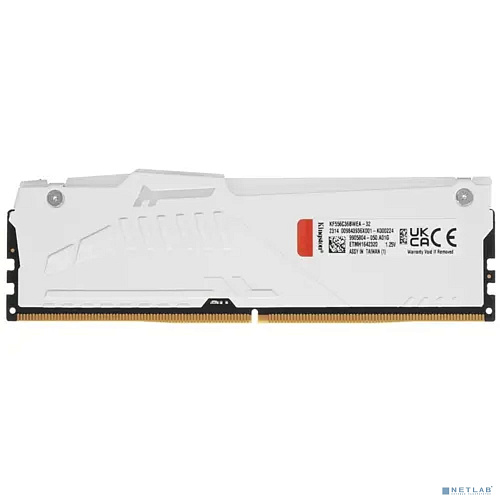 Память DDR5 32GB 5600MHz Kingston KF556C36BWEA-32 Fury Beast White Expo RGB RTL Gaming PC5-44800 CL36 DIMM 288-pin 1.25В kit single rank с радиатором