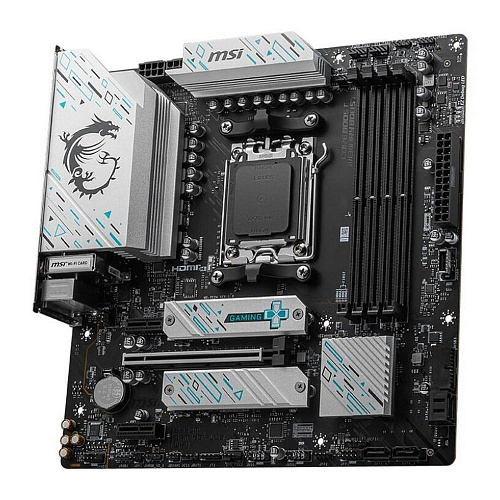 Материнская плата MSI B650M GAMING PLUS WIFI B650, AM5, 4*DDR5, 1*PCIEx16, 2*PCIEx1, 2*M.2, 2*TypeC, 3*USB3.2Gen2, 6*USB3.2Gen1, 4*USB2.0, 4*SATA3.0,