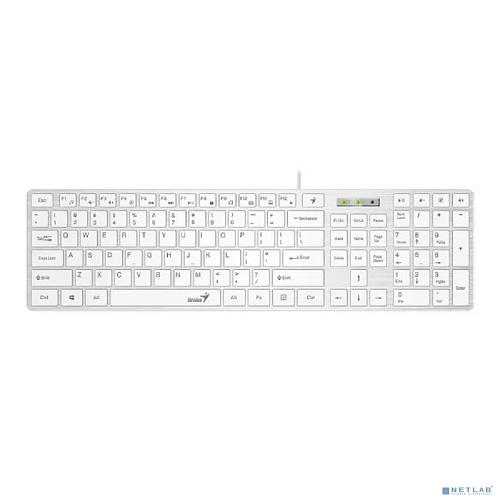 Клавиатура Genius SlimStar 126 White USB [31310017410]