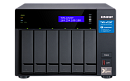 Сетевой RAID-накопитель, 6 отсеков 3,5"/2,5", 2 слота M.2, 1 порт 10 GbE BASE-T, 2 порта Thunderbolt 3. Intel Core i3-8100T 3,1 ГГц, 8 ГБ DDR4.