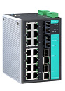 Управляемый коммутатор 14 x 10/100BaseTX, 2 x 100BaseFX (одномодовое оптоволокно), 2 x Combo Gigabit, с расширенным диапазоном температур