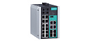 Управляемый коммутатор Gigabit Ethernet c портами 12 x 10/100BaseTX, 4 x 10/100/1000BaseT(X) или 100/1000BaseSFP, 2 x 100BaseFX (многомод, разъем SC)