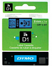 Картридж ленточный Dymo D1 S0720710 черный/голубой для Dymo