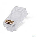 Filum FL-NA-PLUG5E-4 Коннектор RJ-45, 5E кат., сквозные отверстия, 8p8c, 6 мкм, универсальный, для одножильного и многожильного кабеля, уп/100 шт