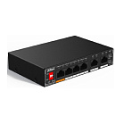 Коммутатор Dahua DH-SG1006P 6-портовый гигабитный неуправляемый c PoE, 4xRJ45 1Gb PoE, 2xRJ45 1Gb uplink, суммарно 60Вт, коммутация 14 Гбит/с, MAC-таб