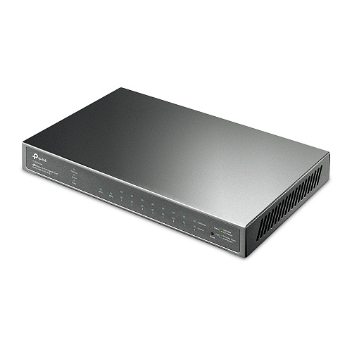 Коммутатор TP-Link Коммутатор/ 8-port gigabit Smart PoE+ Switch with 2 SFP uplink ports,desktop mount, 8 802.3af/at compliant PoE+ ports, 2 SFP uplink ports, 58W PoE