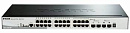 Коммутатор D-Link DGS-1510-28P/A1A 24x1Гбит/с 2SFP 2SFP+ 24PoE 193W управляемый