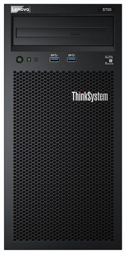 Lenovo TCH ThinkSystem ST50 Xeon E-2224G (4C 3.5GHz 8MB Cache/71W),8GB/2666/UDIMM,SW RAID,2x1TB SATA,250W,Slim DVD-RW