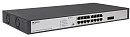Коммутатор ORIGO Неуправляемый PoE-коммутатор, 16x1000Base-T PoE, 2x1000Base-X SFP, PoE-бюджет 250 Вт, PoE до 250 м, комплект для установки в 19" стой