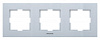 Рамка Panasonic Karre Plus WKTF08032SL-RU 3x горизонтальный монтаж пластик серебристый (упак.:1шт)