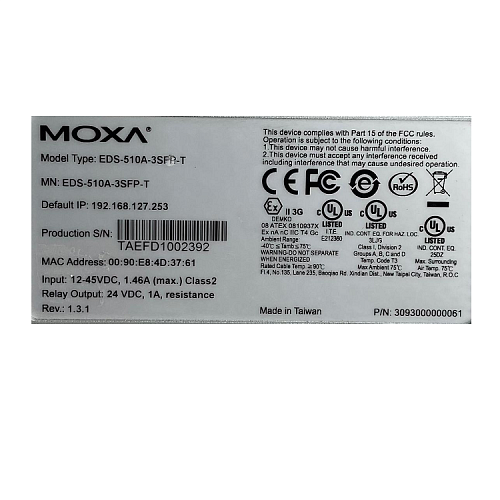 EDS-510A-3SFP-T (уценка 3)