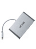 Кабель-адаптер/ Кабель-адаптер USB3.1 Type-CM-->HDMI+USB3.0+RJ45+PD charging VCOM <CU455>