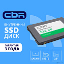 CBR SSD-512GB-2.5-LT22, Внутренний SSD-накопитель, серия "Lite", 512 GB, 2.5", SATA III 6 Gbit/s, SM2259XT, 3D TLC NAND, R/W speed up to 550/520 MB/s,