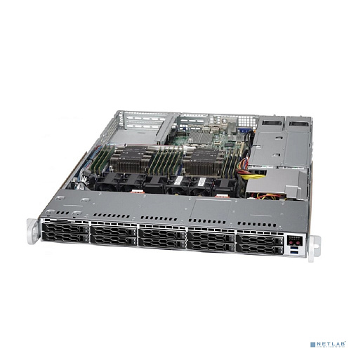 Supermicro CSE-LB16AC2-R504W Корпус 1U, 10 x 2.5"(tool-less) hot-swap SAS3/SATA