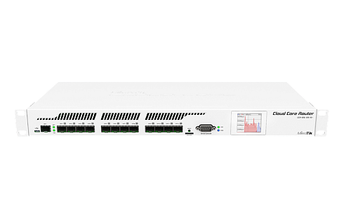 Маршрутизатор MIKROTIK Cloud Core Router 1016-12S-1S+ with Tilera Tile-Gx16 CPU (16-cores, 1.2Ghz per core), 2GB RAM, 12xSFP cages, 1xSFP+ cage, RouterOS L6, 1U rac
