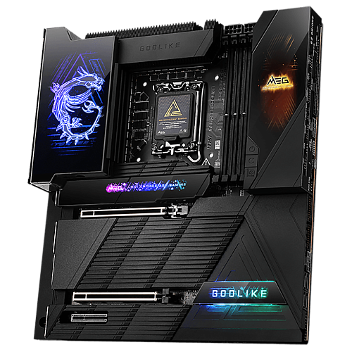 Материнская плата MSI MEG Z890 GODLIKE Z890, LGA1851, 4*DDR5, 2*PCIEx16, 1*PCIEx4, 8*M.2, 7*TypeC, 8*USB3.2Gen2, 4*USB3.2Gen1, 4*USB2.0, 4*SATA3.0, 10