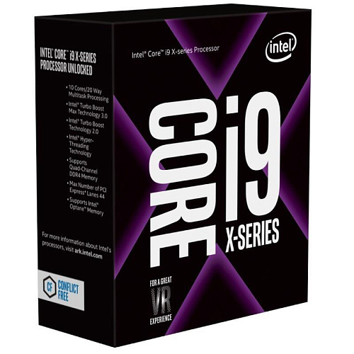 Центральный процессор INTEL Core i9 i9-10900X Cascade Lake 3700 МГц Cores 10 19.25MB Socket LGA2066 165 Вт BOX BX8069510900XSRGV7