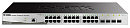 коммутатор D-Link Управляемый L2 коммутатор, 24x1000Base-T, 4x1000Base-X SFP, защита от статического электричества до 6 кВ, CLI, консольный порт RJ-45