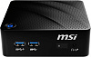 Неттоп MSI Cubi N 8GL-038RU slim Cel N4000 (1.1)/4Gb/500Gb 7.2k/UHDG 600/Windows 10/GbitEth/WiFi/BT/40W/черный