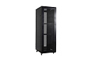 [W32U100R-M] Рэковая стойка Wize Pro [W32U100R-M] 19, 32U, 600х1000 мм, передняя и задняя двери металлические перфорированные, колеса, рэковые гайки: