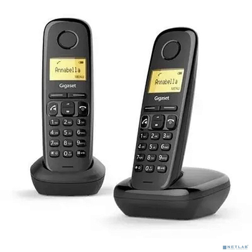 Телефонный аппарат GIGASET A270 DUO BLACK