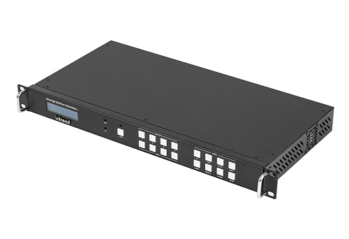 Коммутатор INTREND Матричный [ITMFS-4x4H2A] HDMI 4x4, разрешение 4К60, бесподрывный, с поддержкой видеостены, деэмбеддирование звука