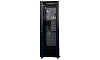 Рэковая стойка Wize Pro [W42UR-PD] 19, 42U, 600х600 мм, передняя стеклянная дверь, задняя дверь - металл. перфорированная, вент. панель из 2 вентилято