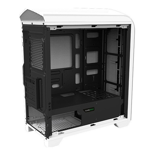 Компьютерный корпус, без блока питания mATX/ Gamemax Centauri WB H601 mATX case, white, w/o PSU, w/1xUSB3.0+1xUSB2.0+HD-Audio, w/1x12mm FRGB fan