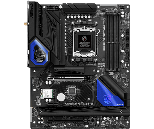 ASROCK B650E PG RIPTIDE WIFI, AM5, B650, 4*DDR5, 4*SATA, 3*M.2, 3*USB 3.2, 6*USB 2.0, Type-C, 2*PCIx16, 1*PCIx1, 1*M.2 (Key E), HDMI+DP, ATX